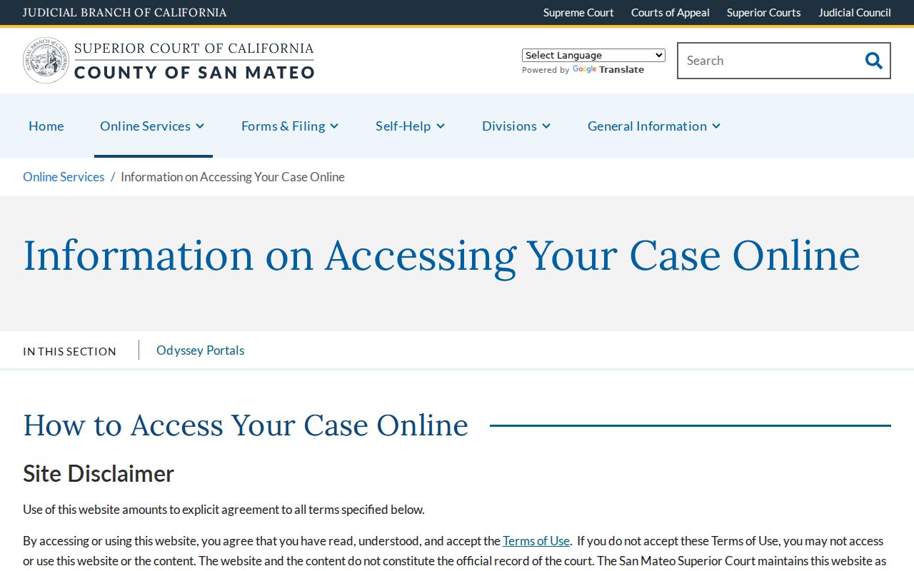 Millbrae residents directory San Mateo court case access