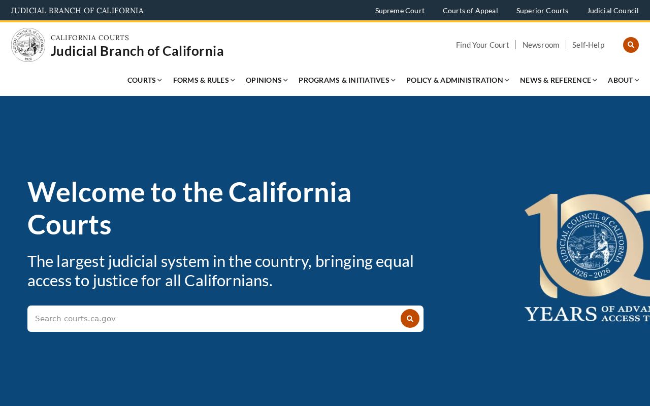 Millbrae resident lookup California courts information