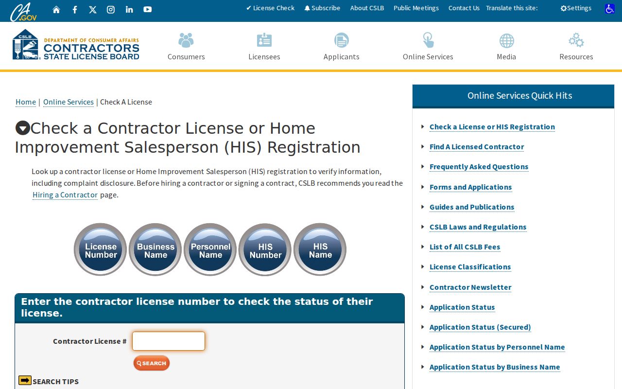 Millbrae resident lookup contractor license search
