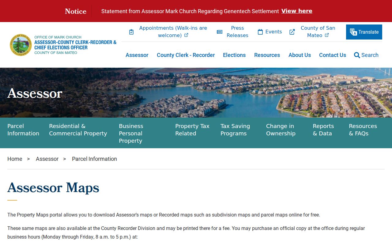 Millbrae street directory assessor map search
